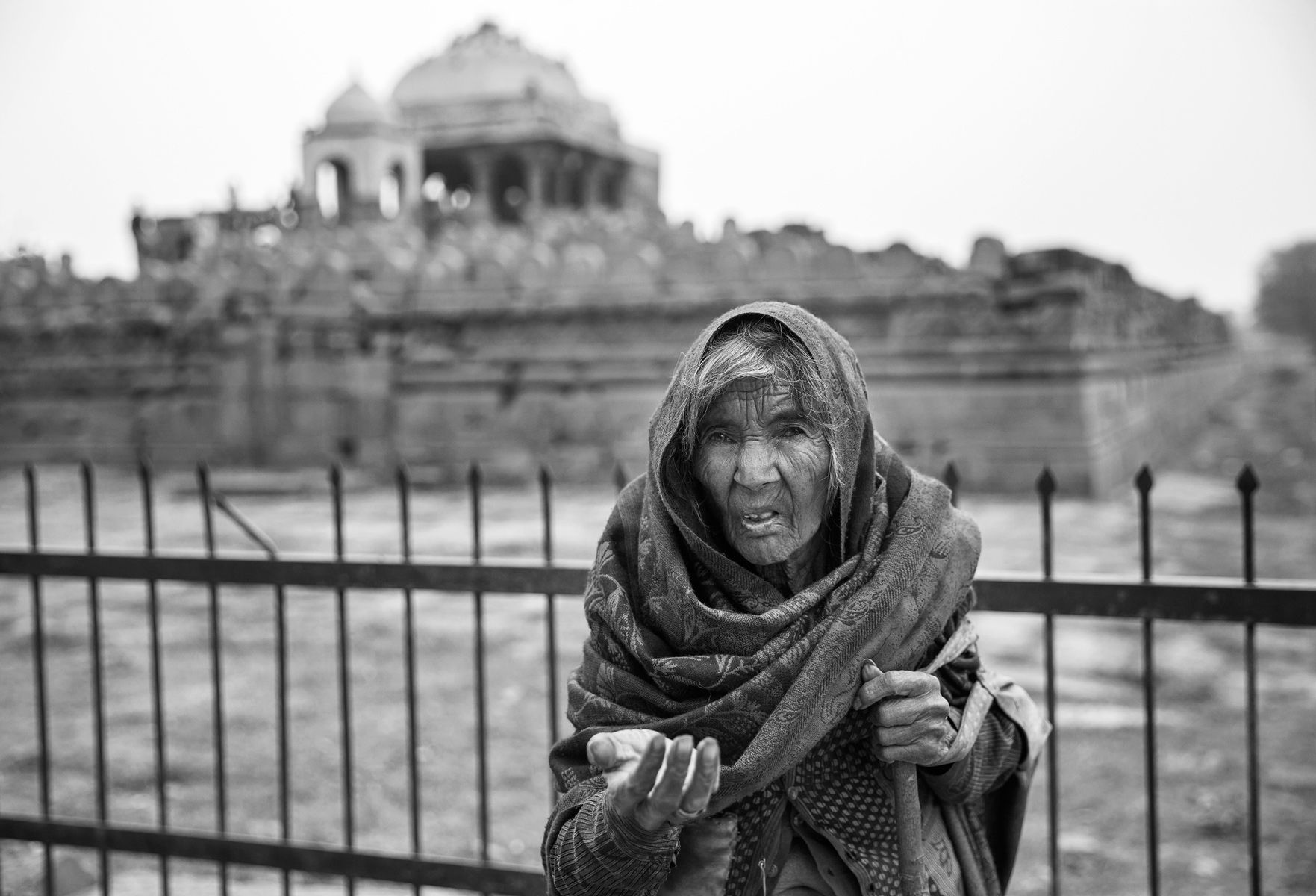 Woman Begging At The Gates Of Dawn