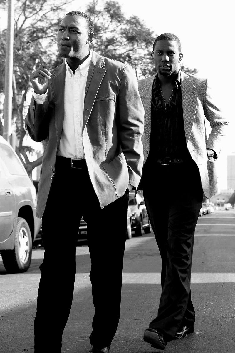 Nigerian director Odera Uchendu with his muse actor Sadiq Abu
