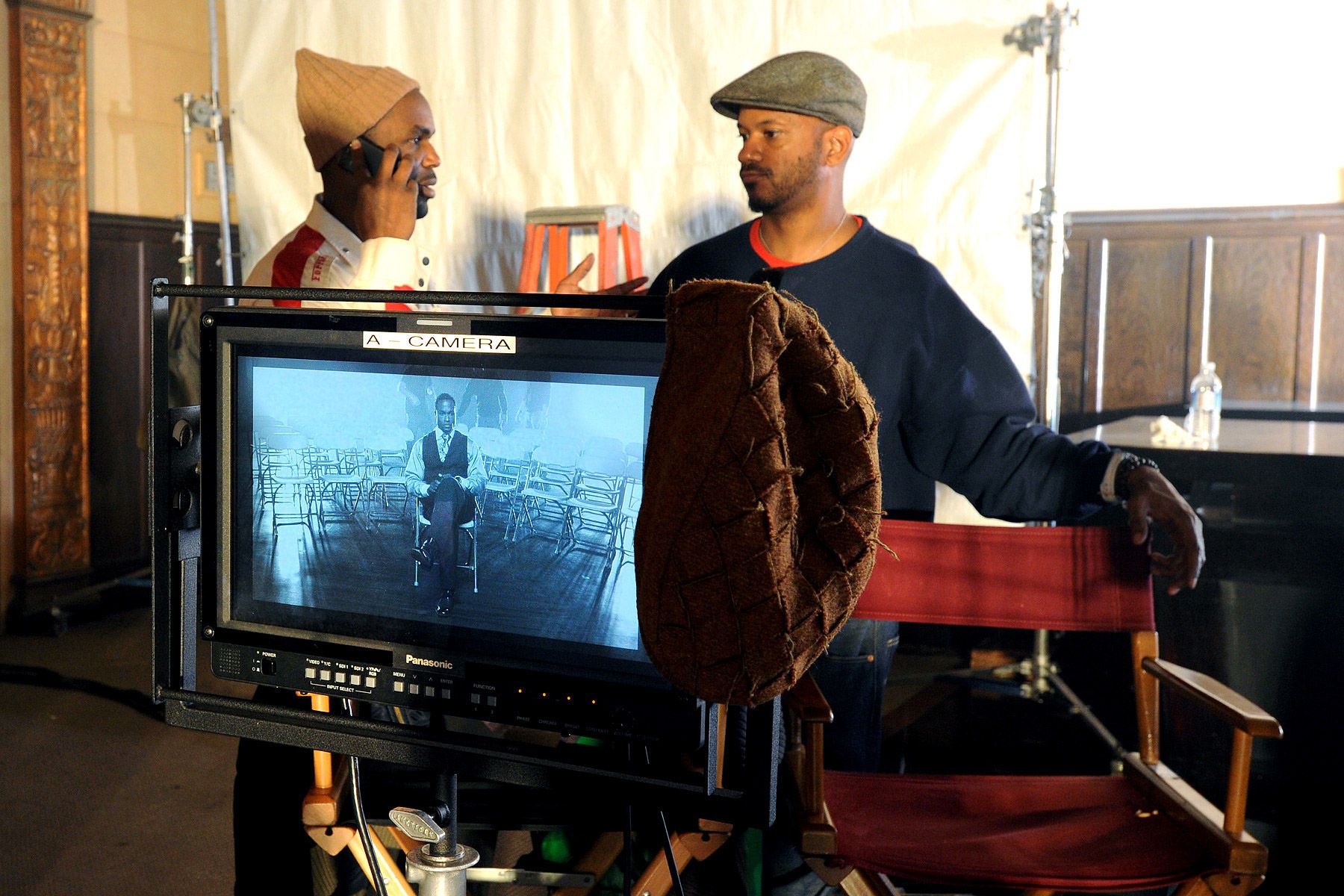 On the set of Leela James' music video for "Tell Me You Love Me" shot for Concord Music Group.