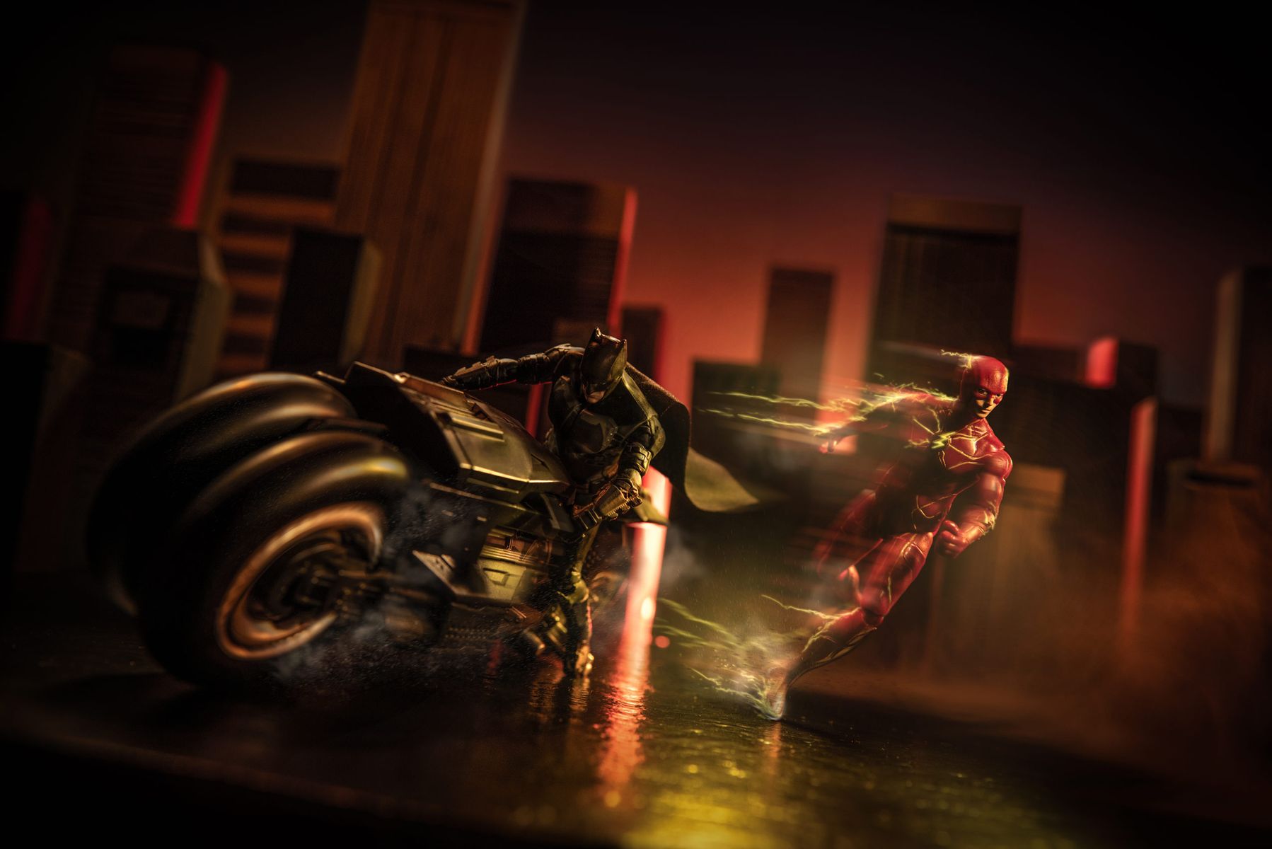 @Cizzle_D_Vizzle, "Batman & Flash" for DC Comics, featuring @Spinmaster