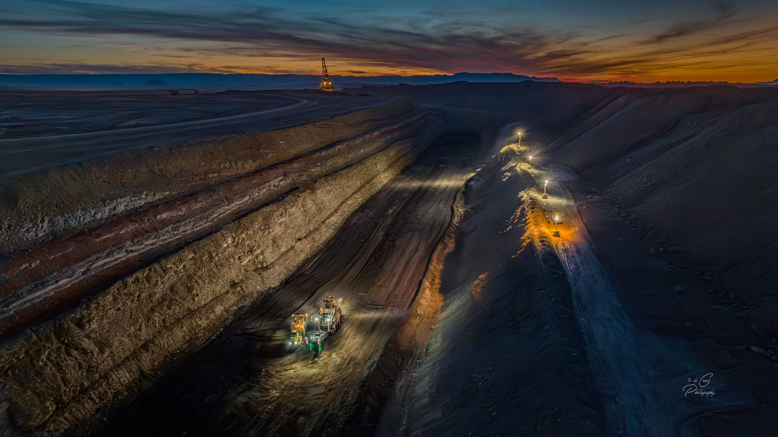 Industrial Photography Mining Excavation-Navajo Mine NM