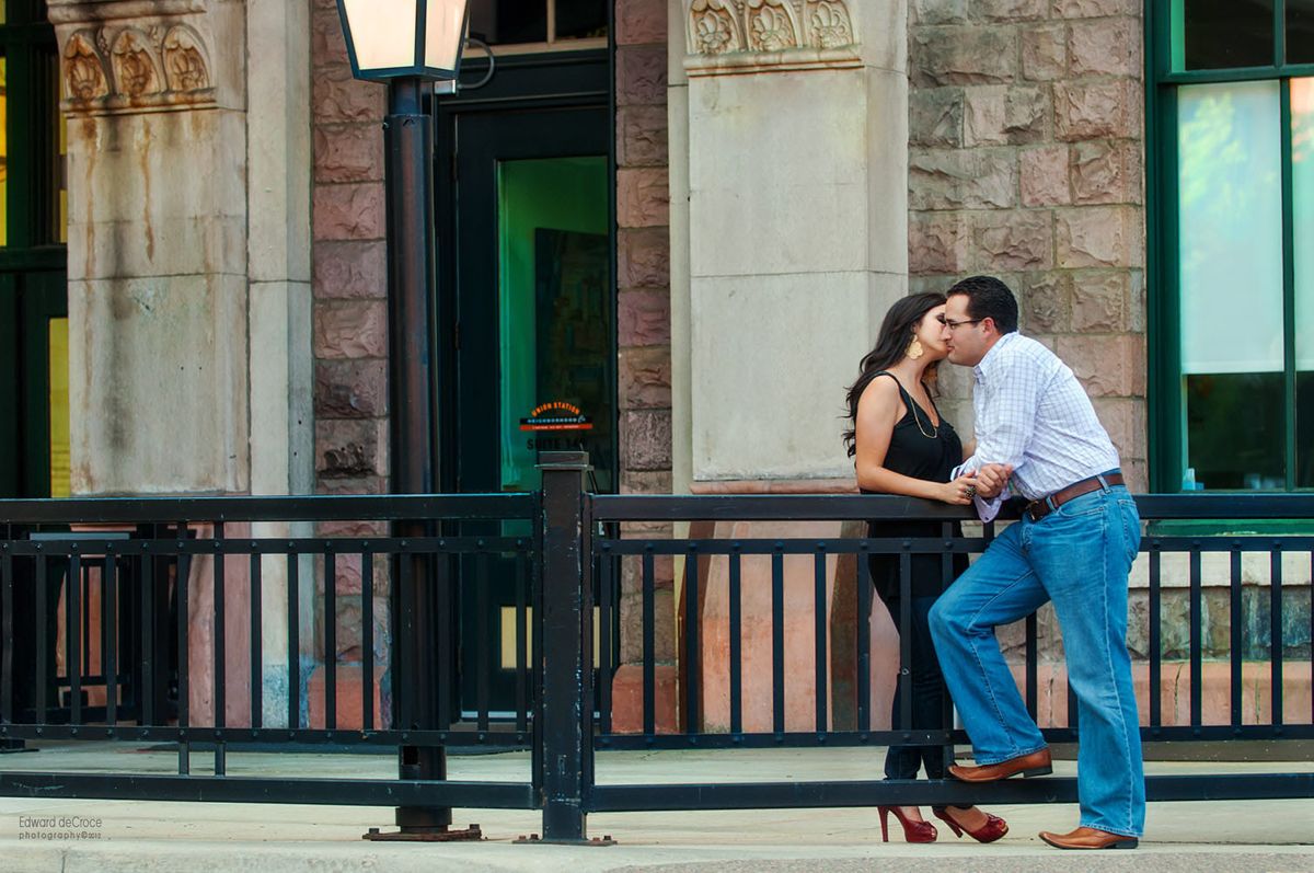 Denver photographer of people create romantic photo Denver Union Station Union-Station-Adverising-Photography