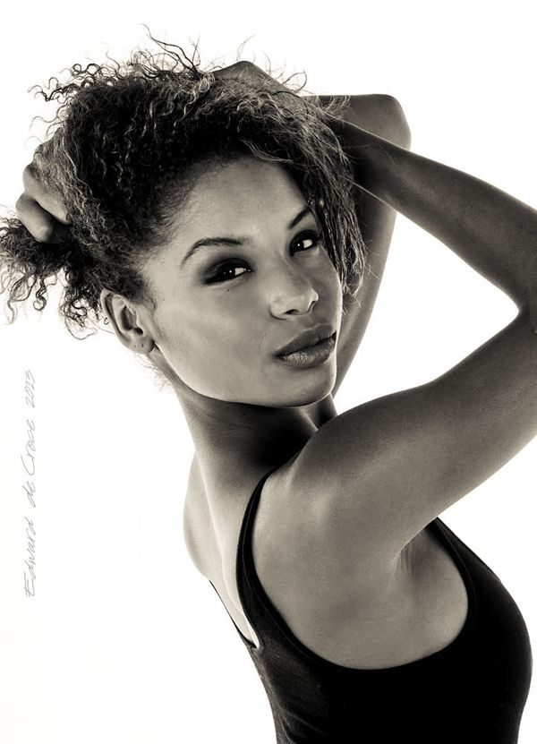 Photography for model in studio white seamless. Studio Model Photography