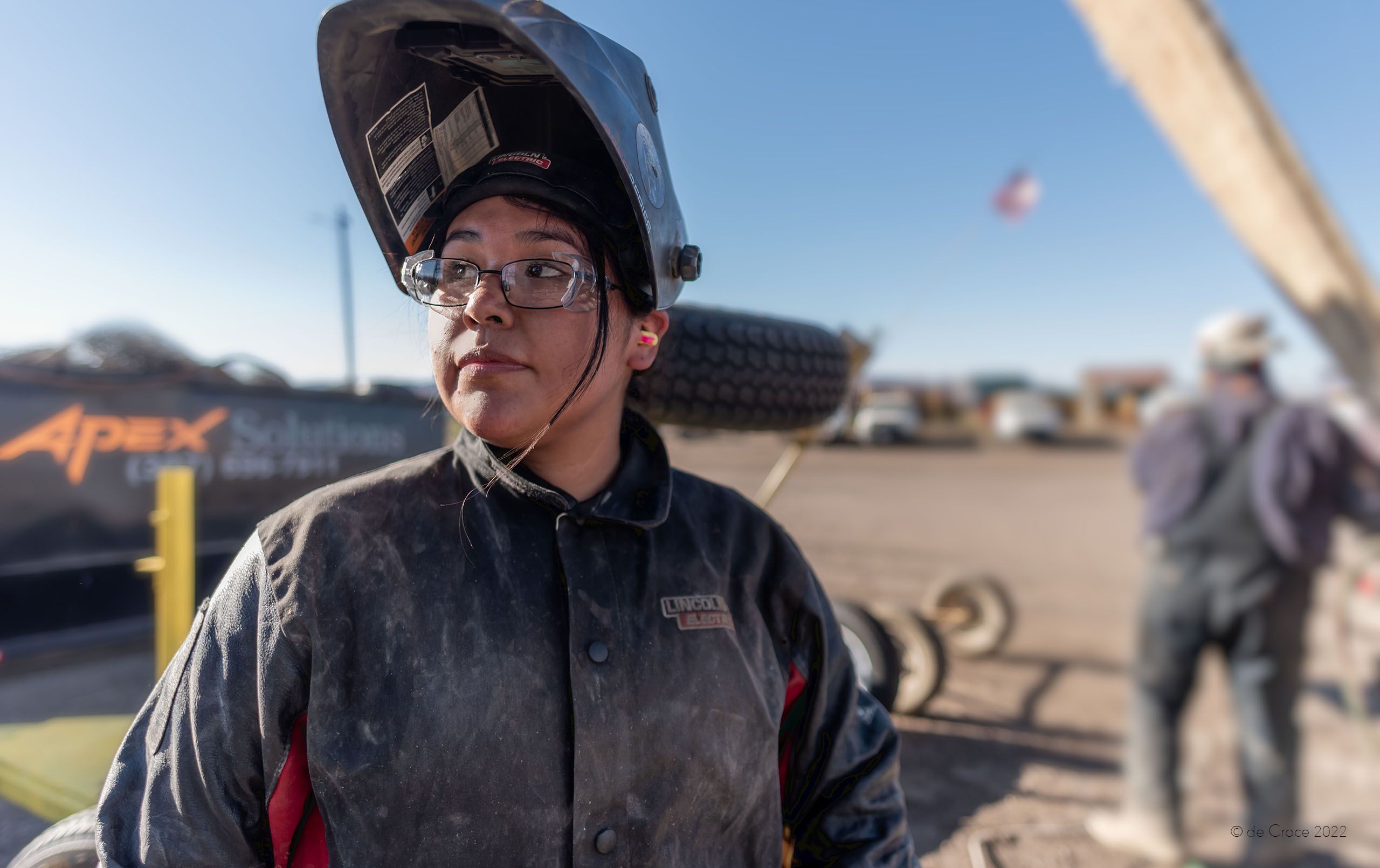 Female Welder - Navajo Mine New Mexico