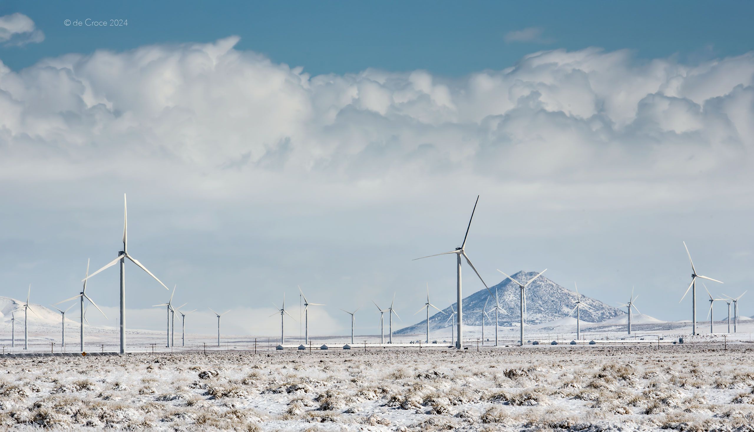 Commercial Photography - Wind Energy Farm - Utah.