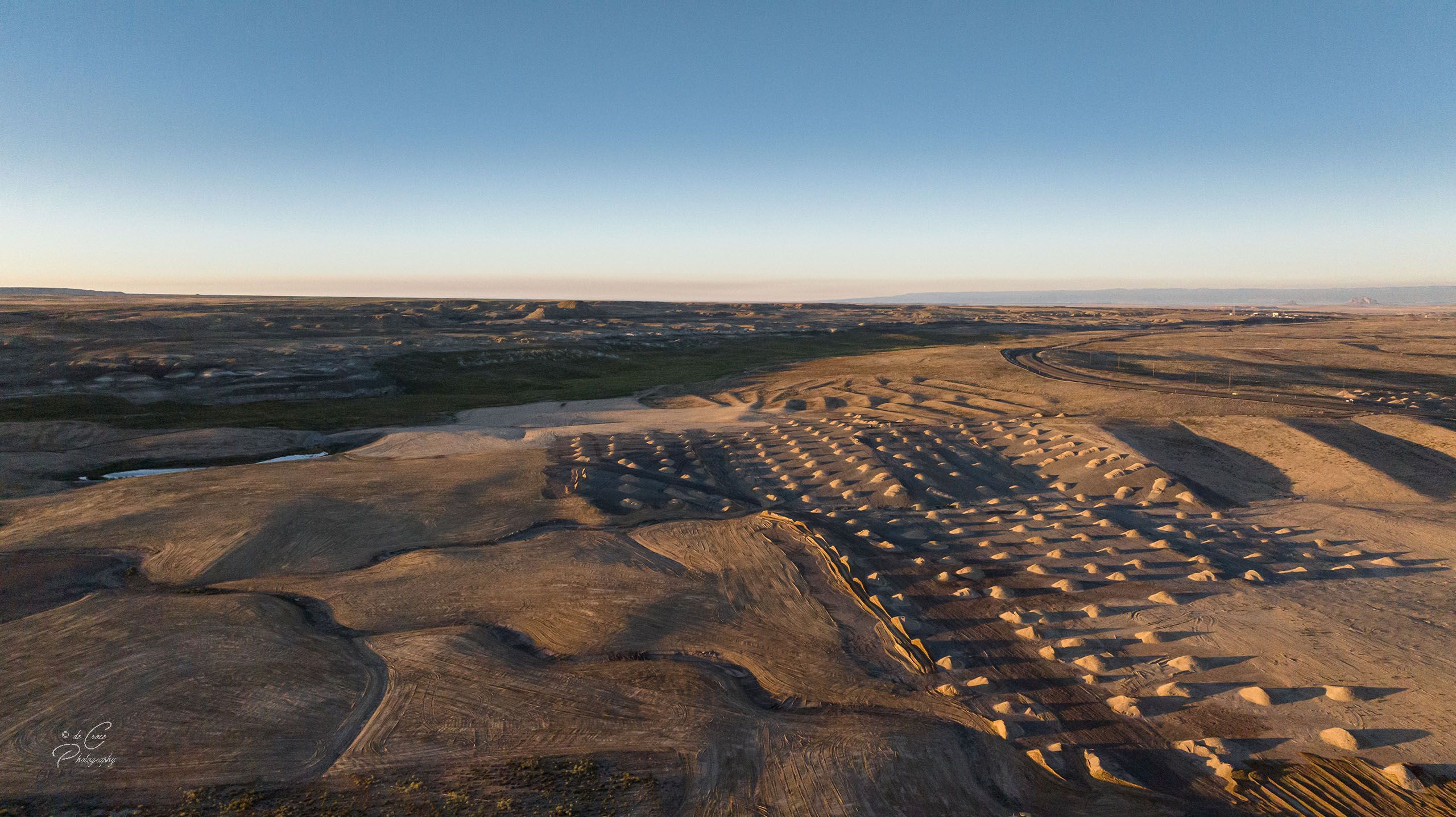 Land Reclaimation Coal Commercial Aerial Photography Colorado 