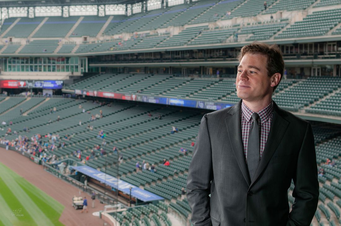 Sportswriter Coors Field Portrait