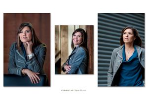 This trio of executive business portrait photographs was done for IntraWest in Denver Colorado. Executive businesswoman portrait trio