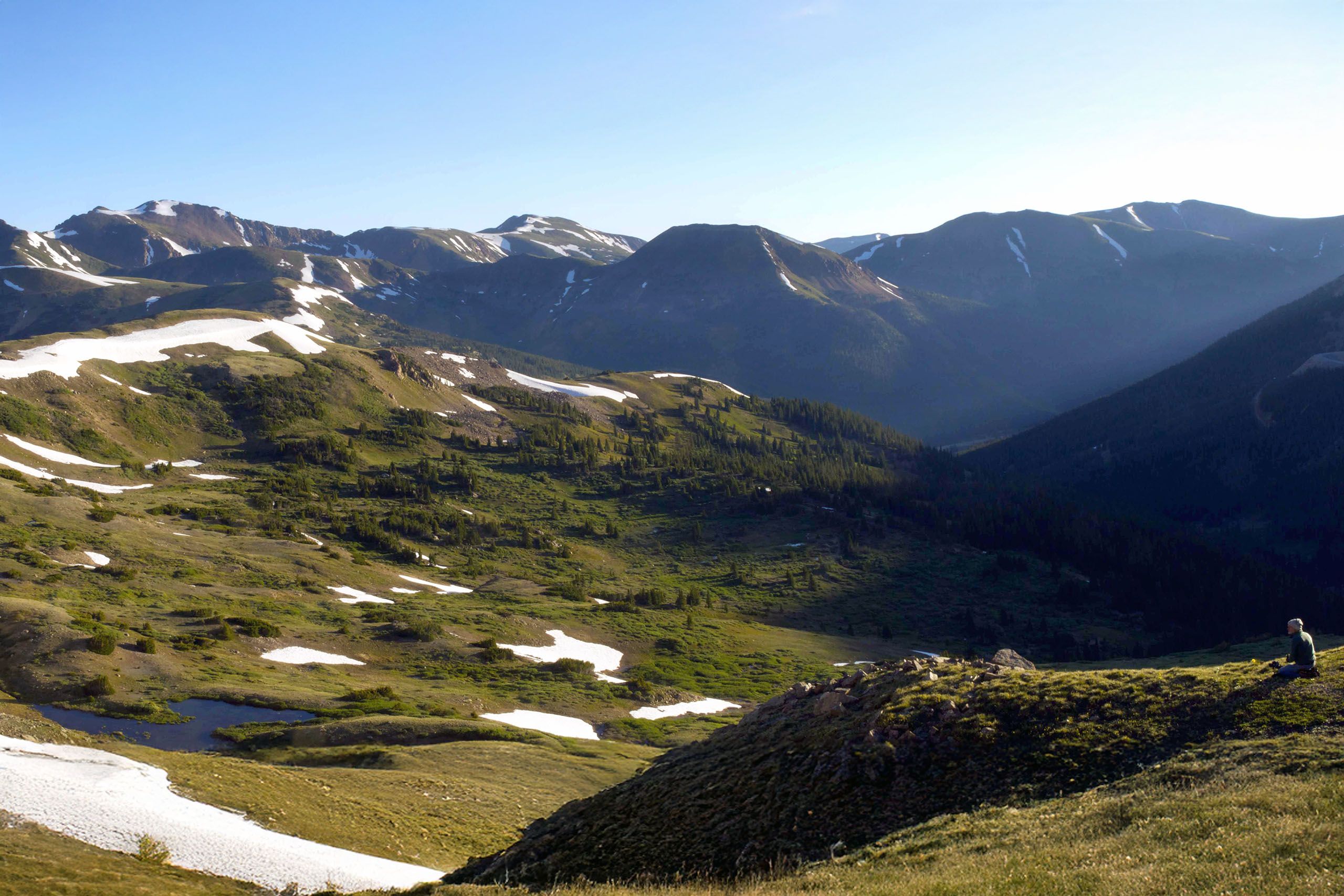 Travel photographer, Edward De Croce working at travel tourism landscape photography above timberline in high Colorado tundra Travel Photographer Edward DeCroce - Colorado