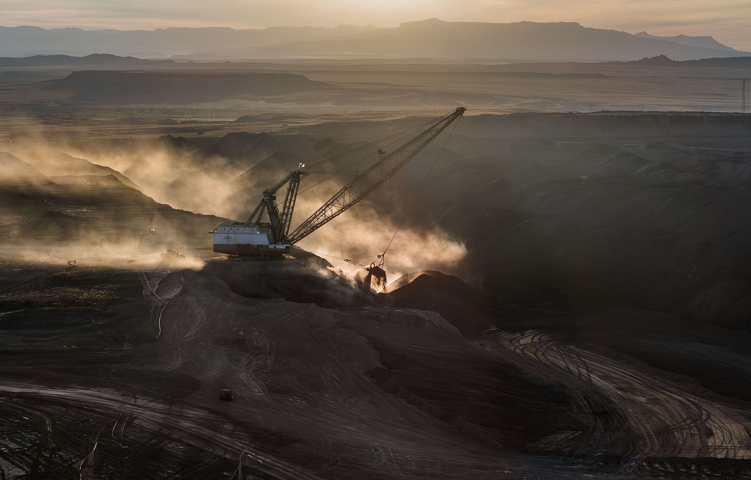 Aerial Dragline Dusk