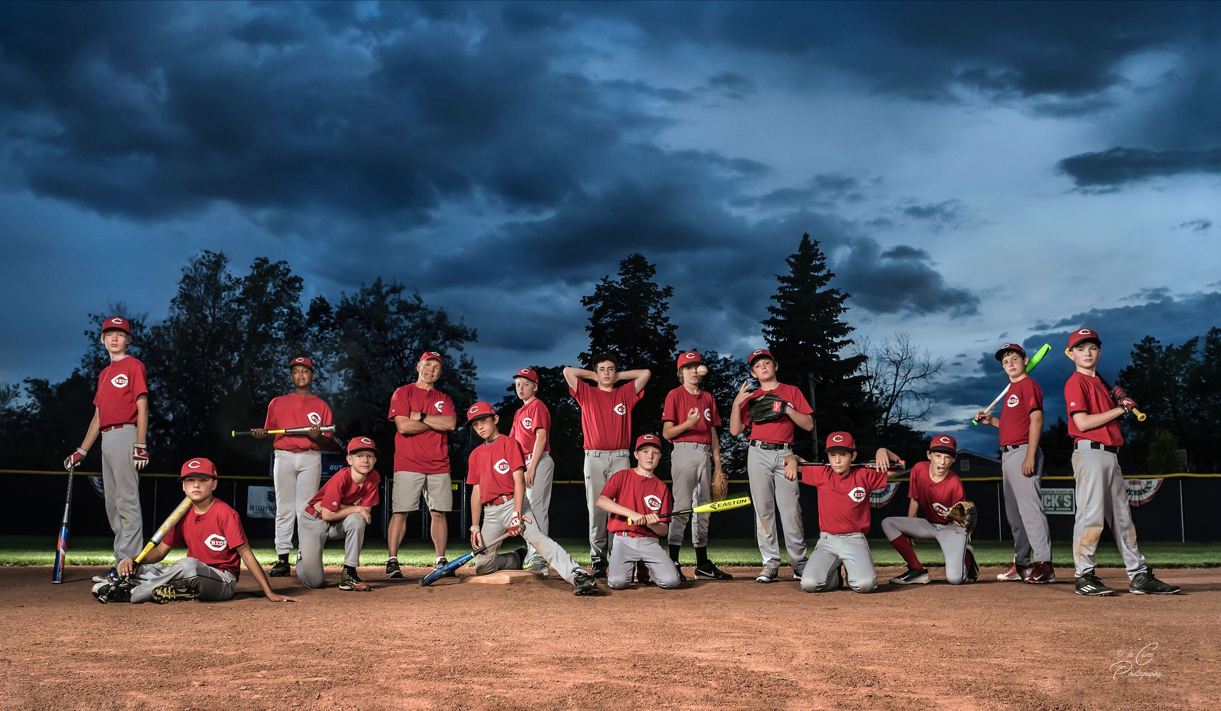 Little League Baseball Advertising Photography