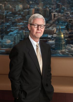 This innovative portrait photograph of Cimarex CEO Tom Jordan was done for the Energy Company's anual report. Executive-CEO Portrait Photography