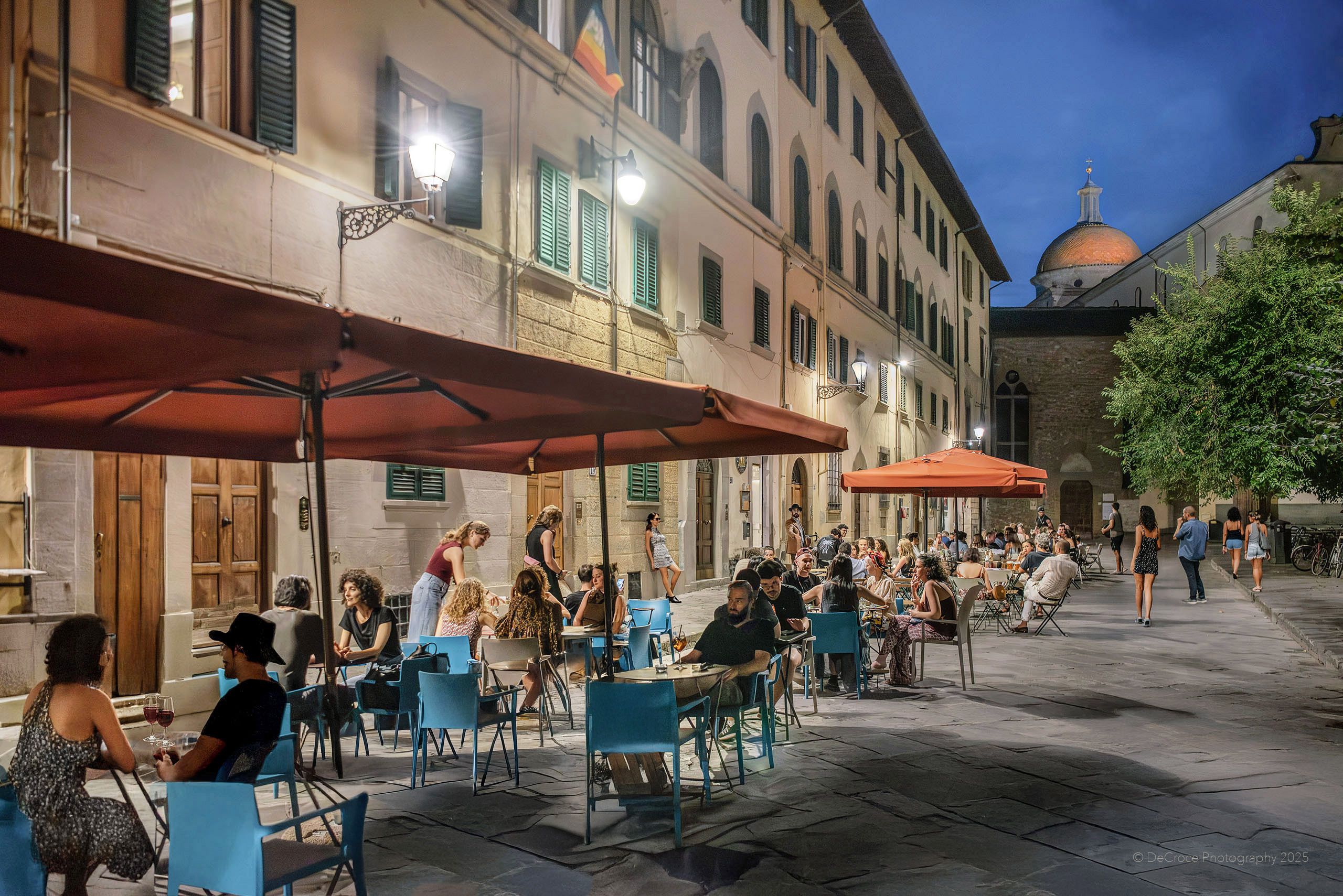 Firenze Italy Summer Street Cafe Travel Photography