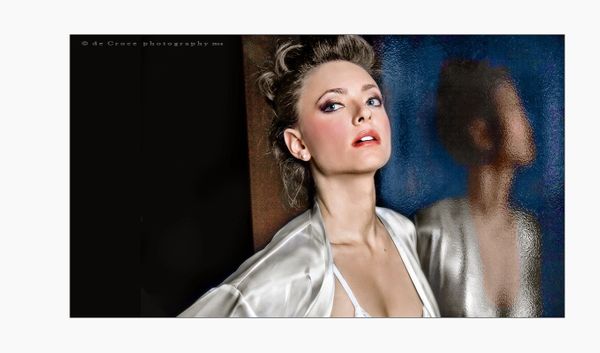 fashion photographers in Denver created this stunning fashion image for lingerie advertisement photography Denver project for Pampered Passions. Model Reflection