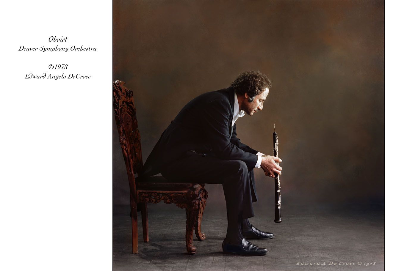 Oboist 2 ©1977DeCroce