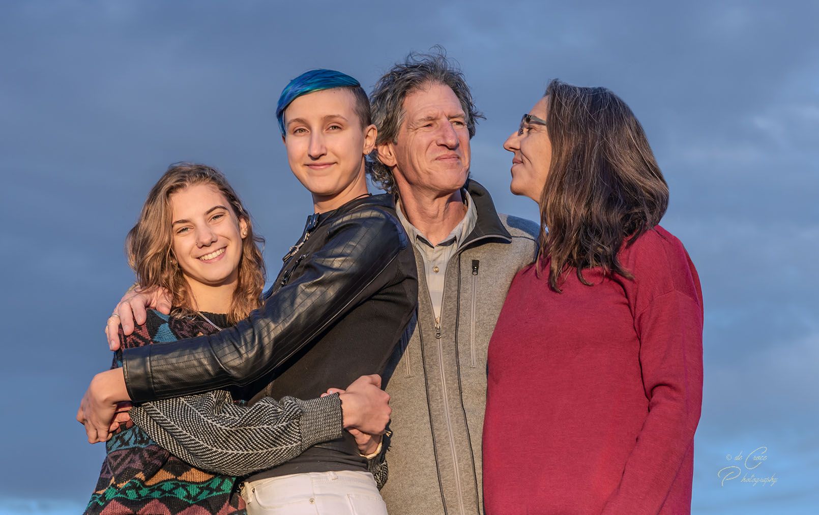 Family Portrait Against Dusk Sky East Denver .jpg