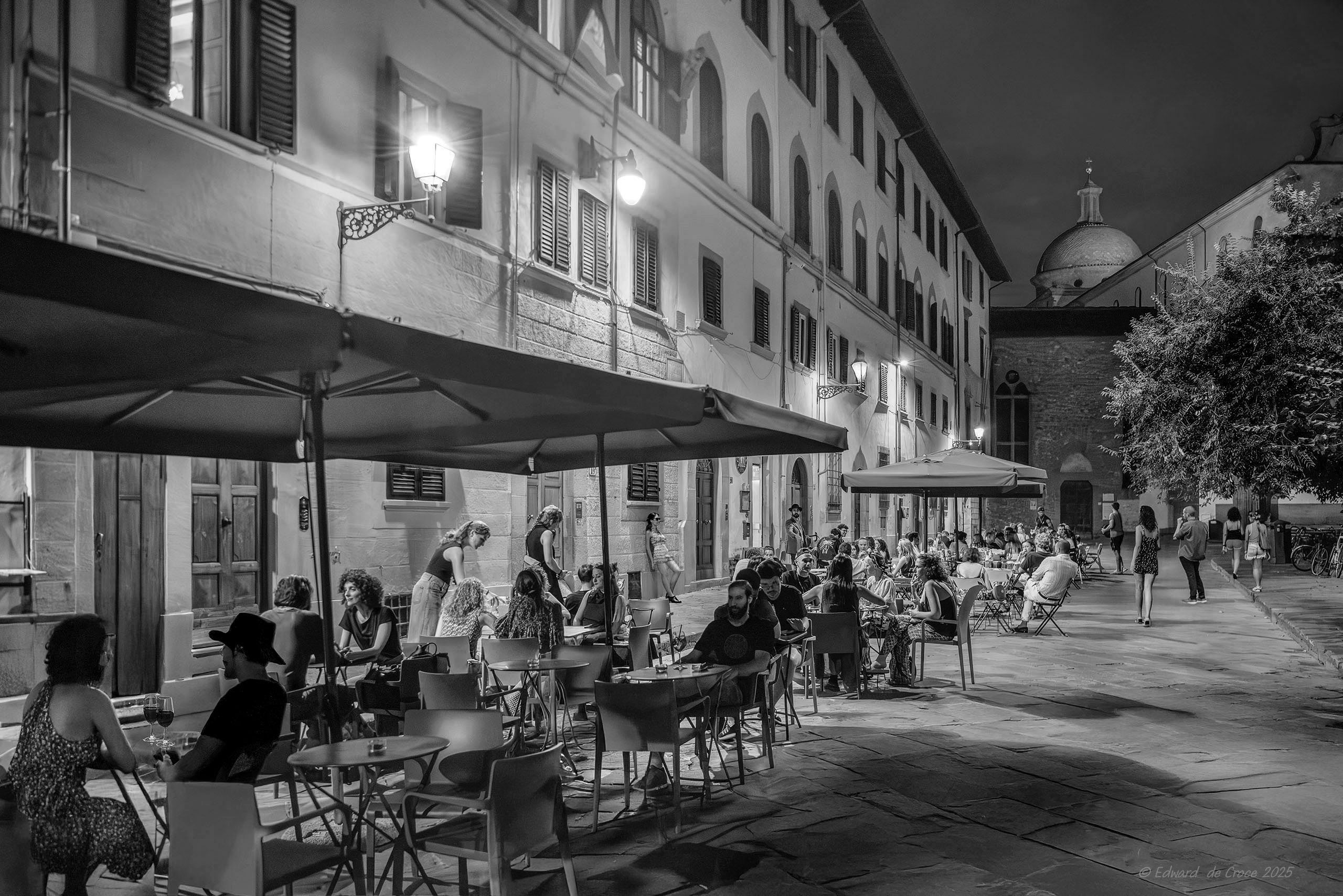 Europe Cafe Night Photography