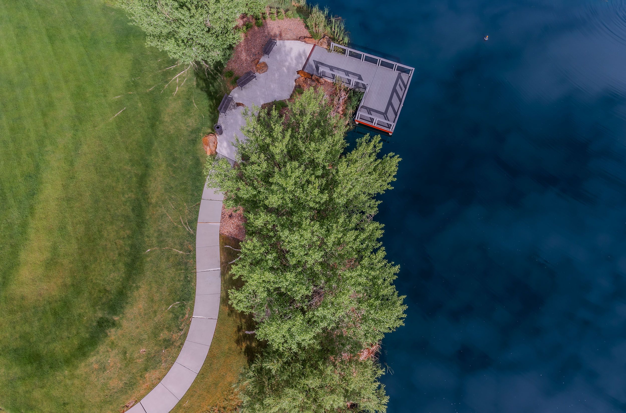 Colorado Aerial Art Lake