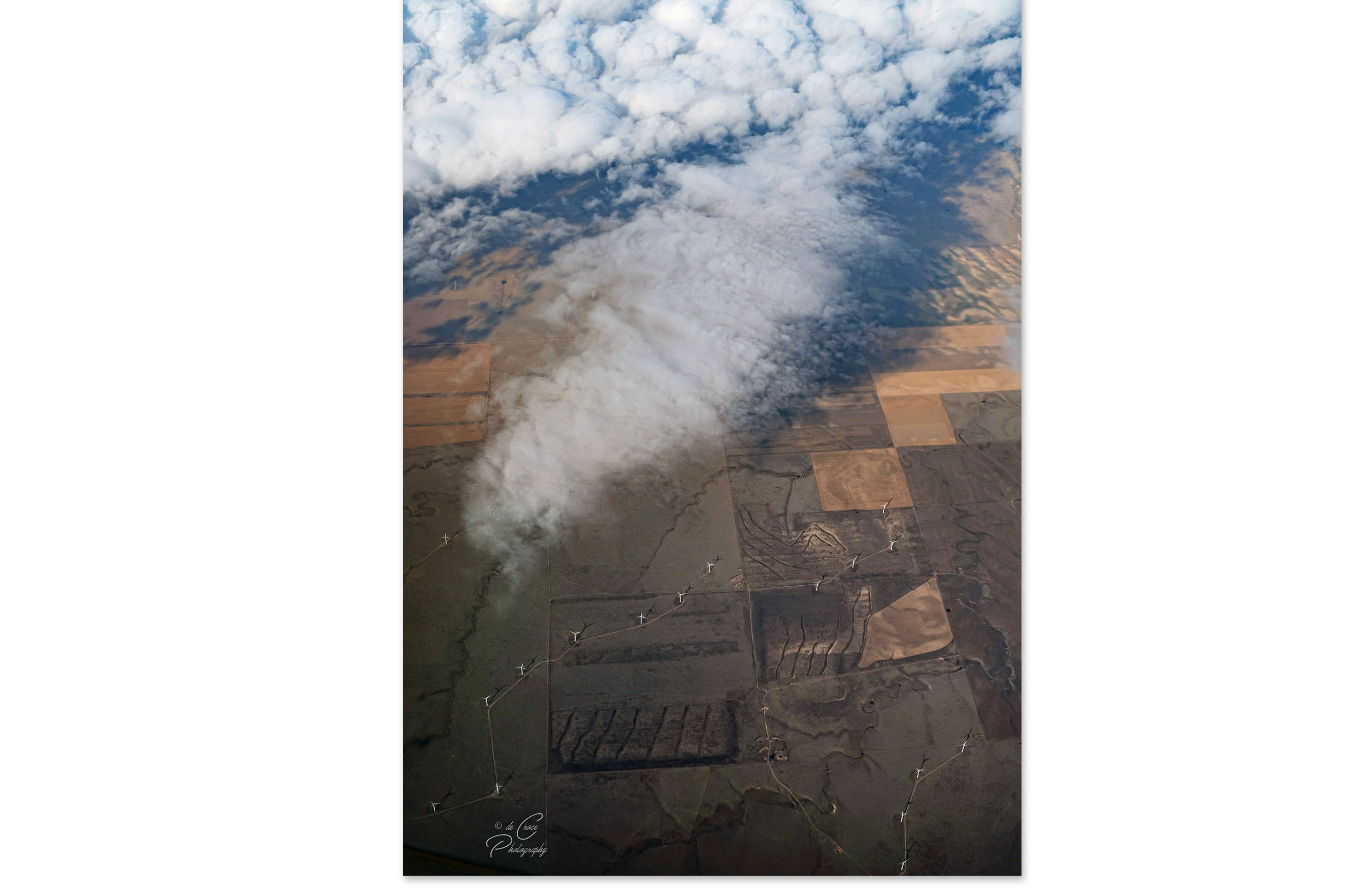 Wind Farm Energy Photography At 30,000'