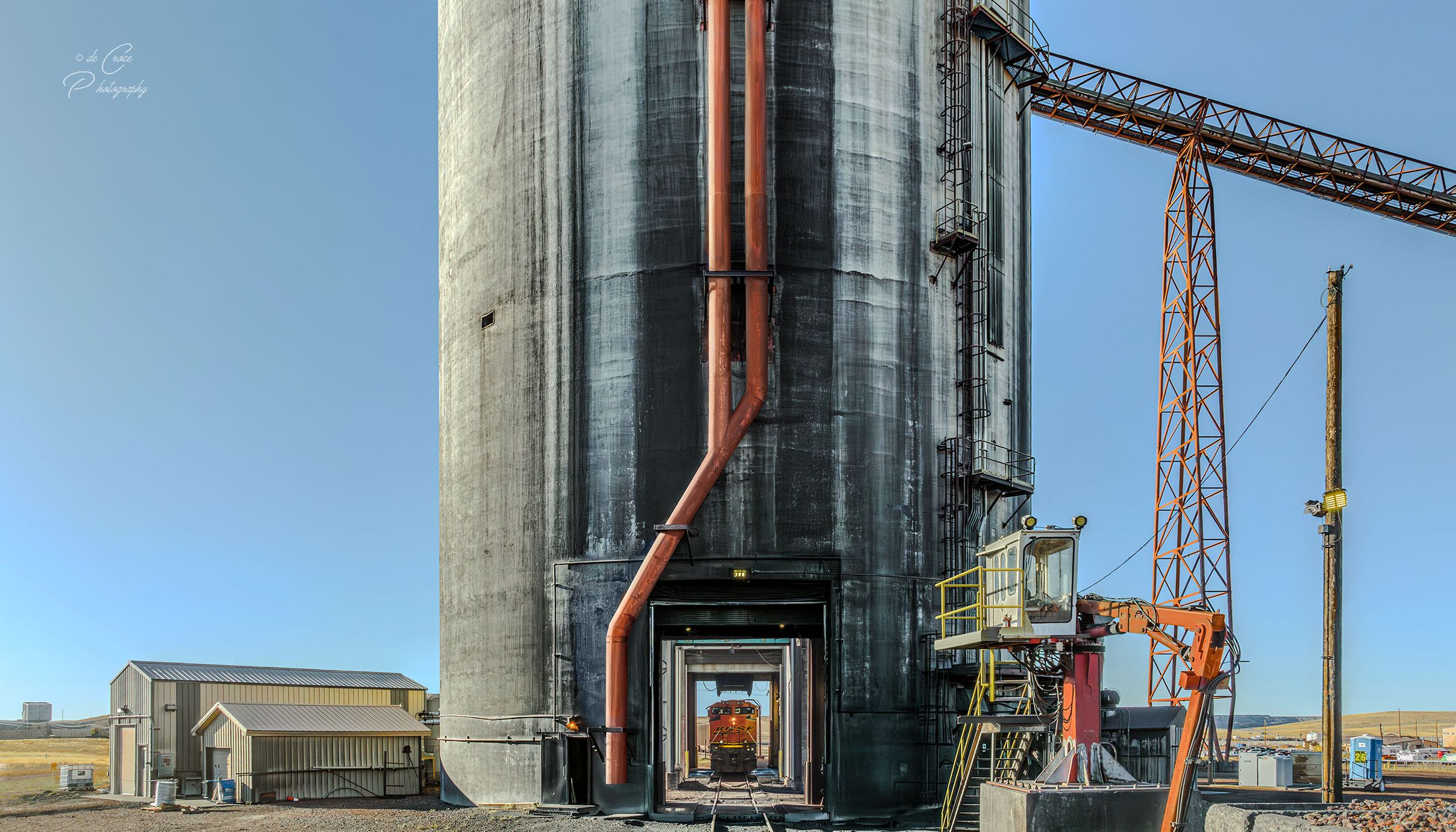Train Silo Advertising Industrial Photography - CLIENT_NTEC 