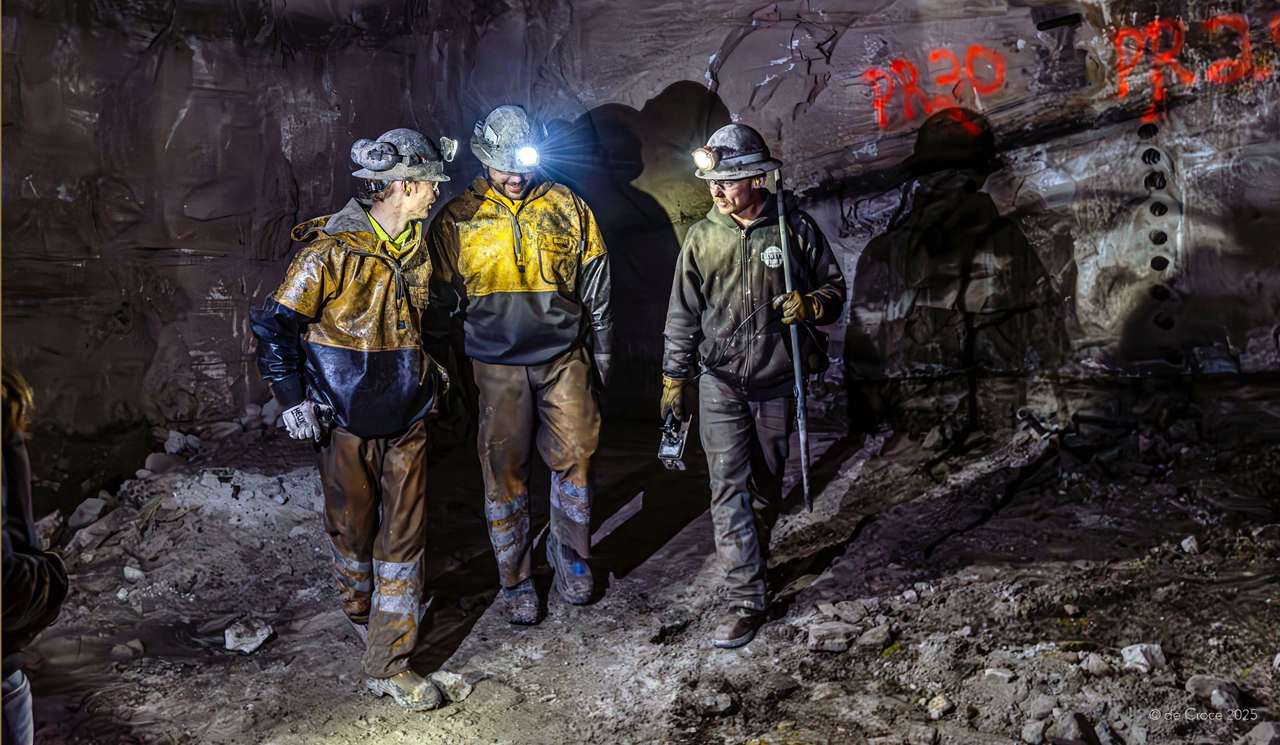 Underground Miners - Action Portrait
