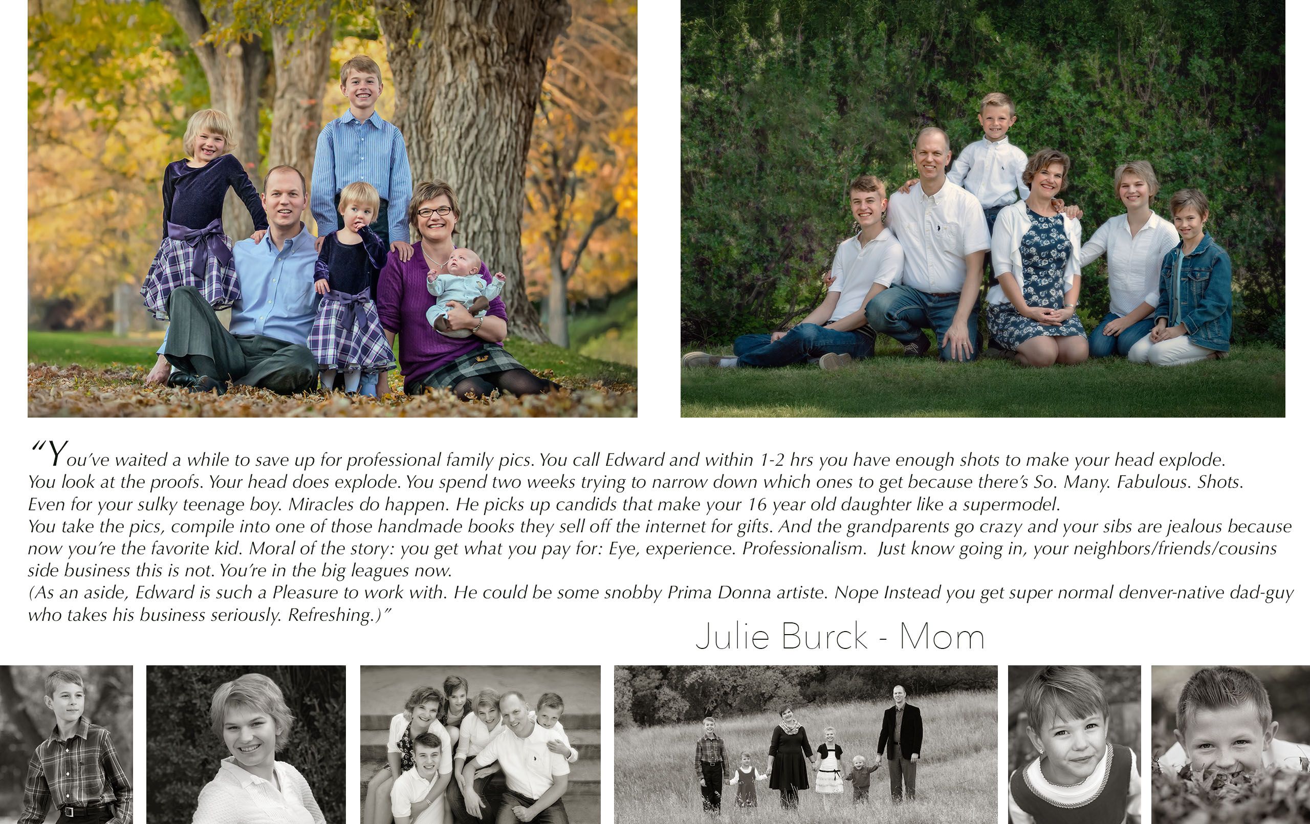 Review From Julie Burck - Family Portrait.