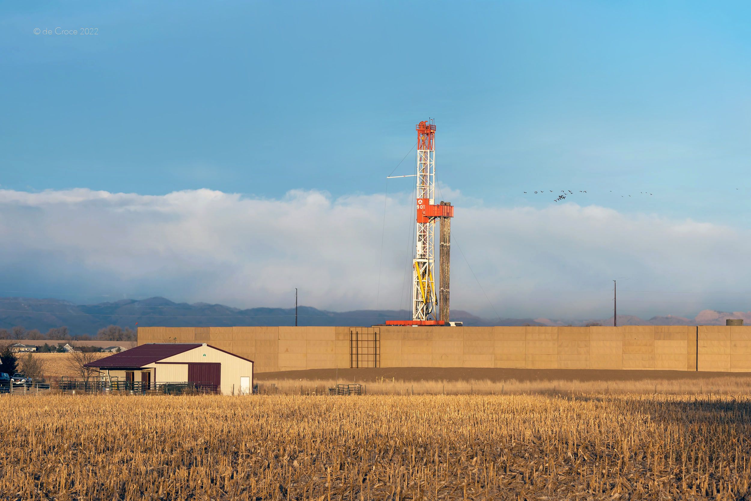 Oil Derrick Sound Wall - Colorado