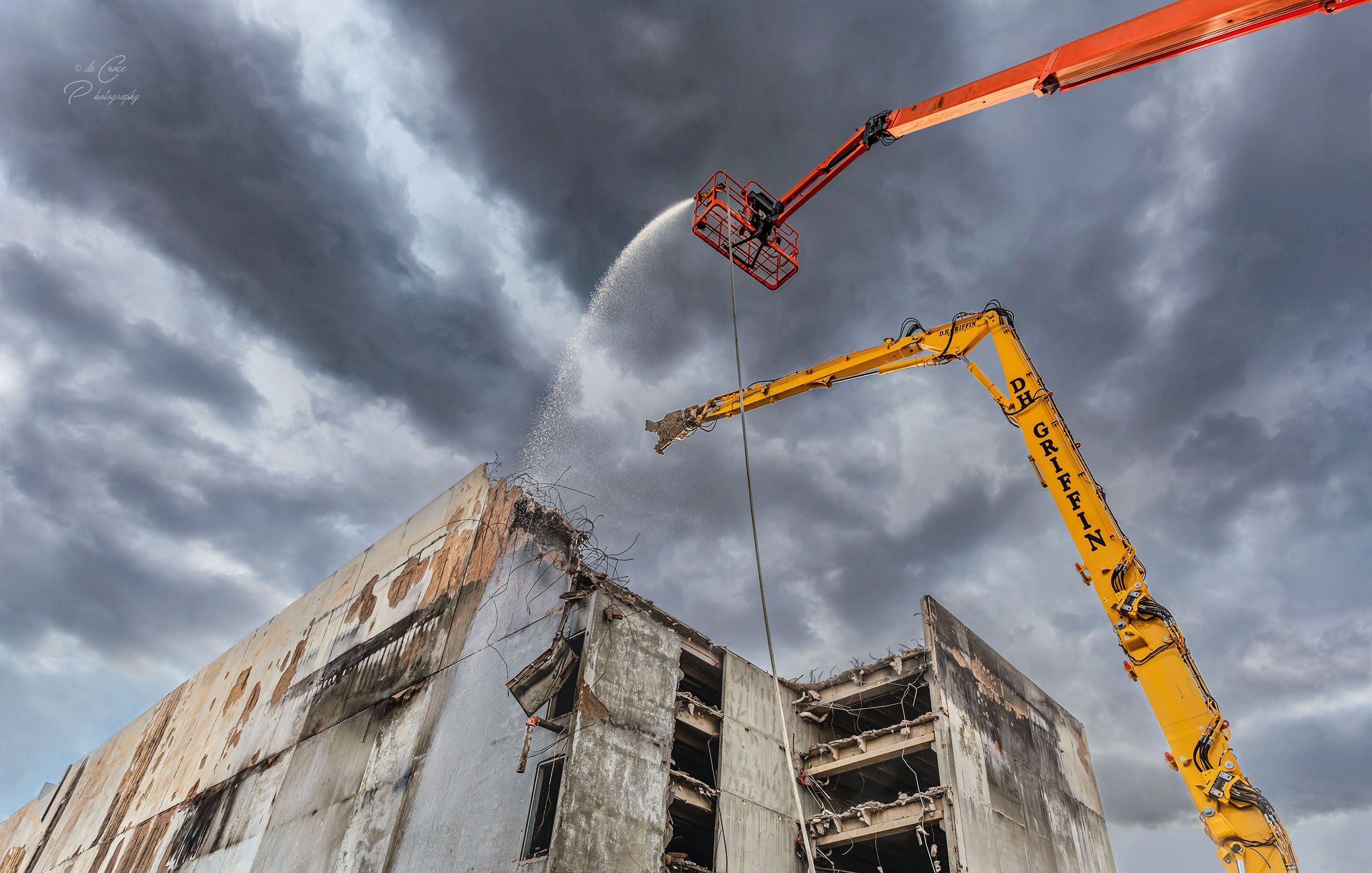 Editorial Commercial Photography - Fire Demolition Colorado