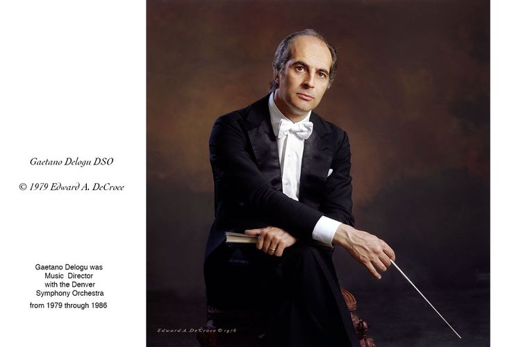 Conductor Gaetano Delogu © 1979 DeCroce