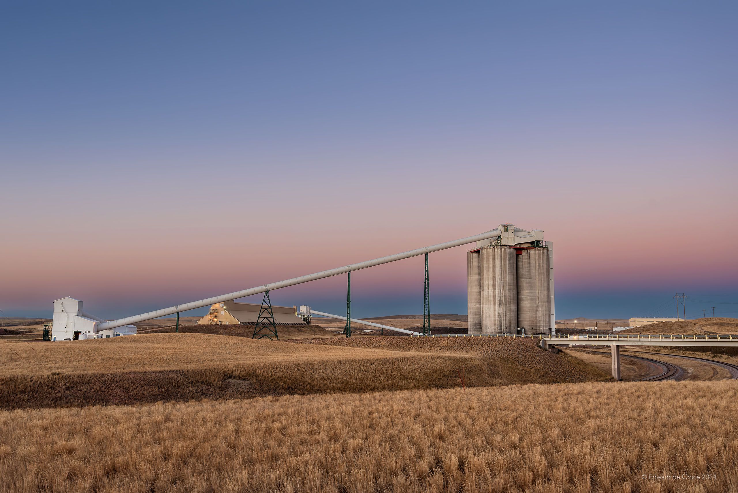 Mining Silo Dawn Plains Wyoming