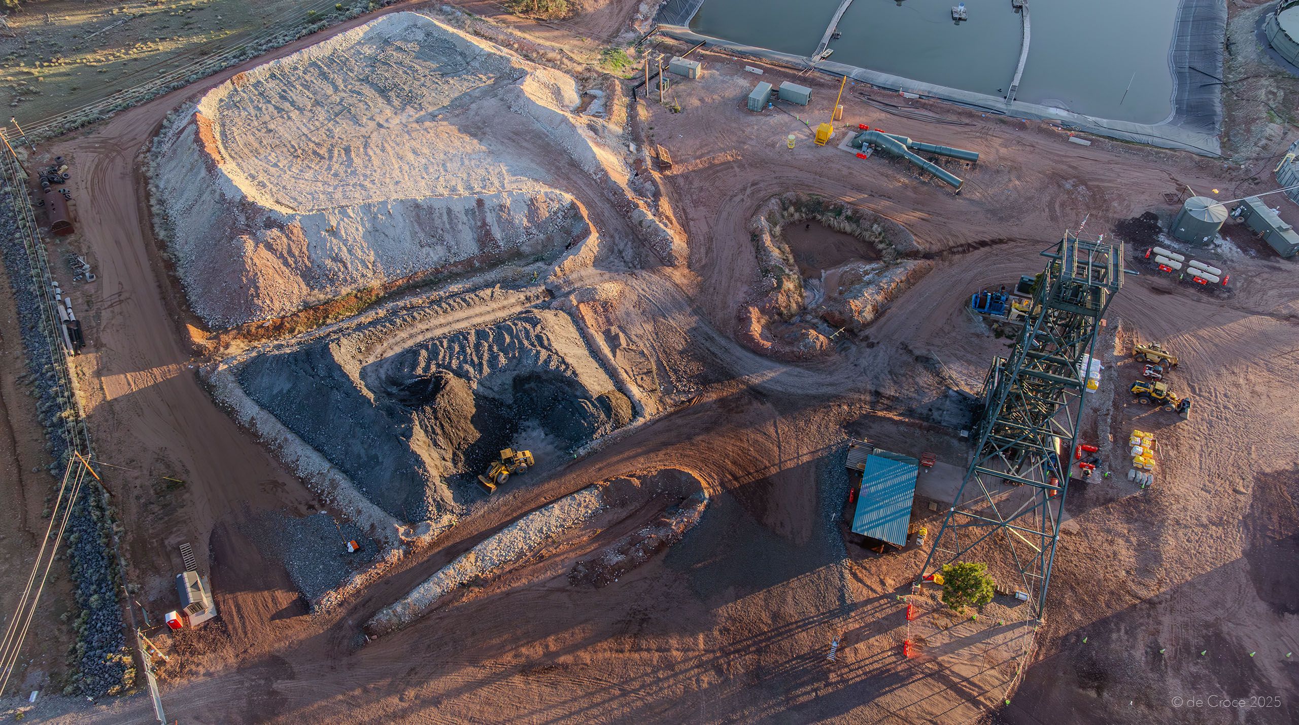 Mining operation in Arizona captured by aerial drone photographer at commercial photoshoot Commercial Mining Drone Photography - Arizona