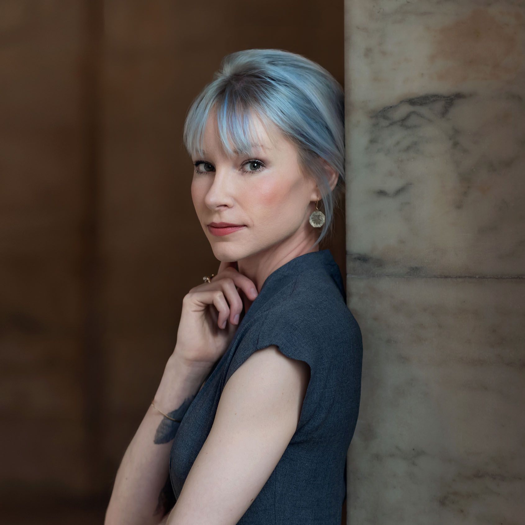NYC Business Portrait Blue Hair