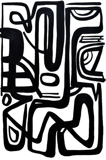 Acrylic on Canvas 72x48 inches The Routine, 2018