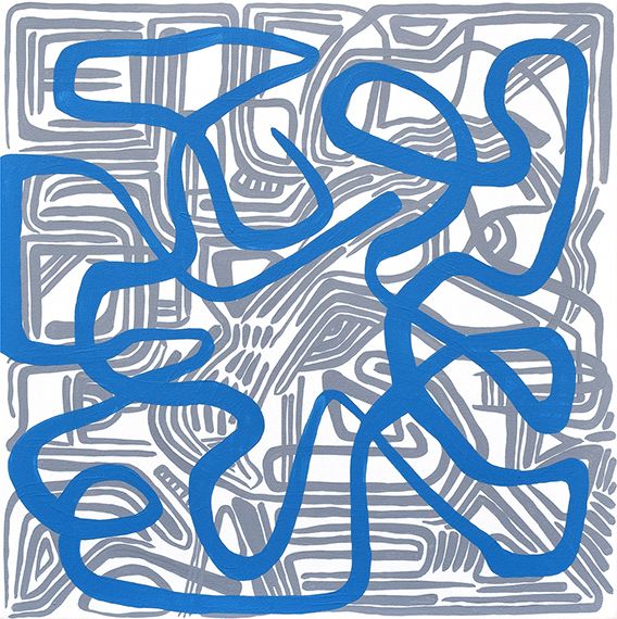 SOLD/Acrylic on Canvas 24x24 inches Alive, 2018