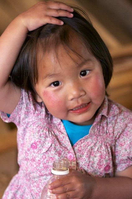 Adorable factory girl