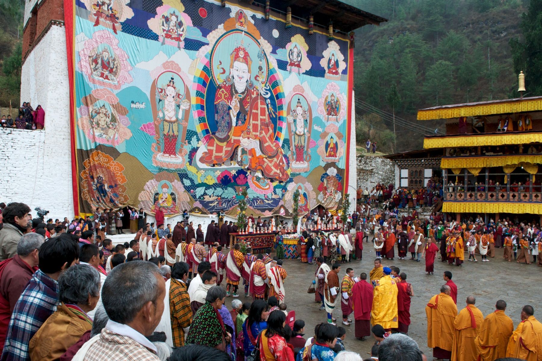 The Paro Festival Silk Thangka