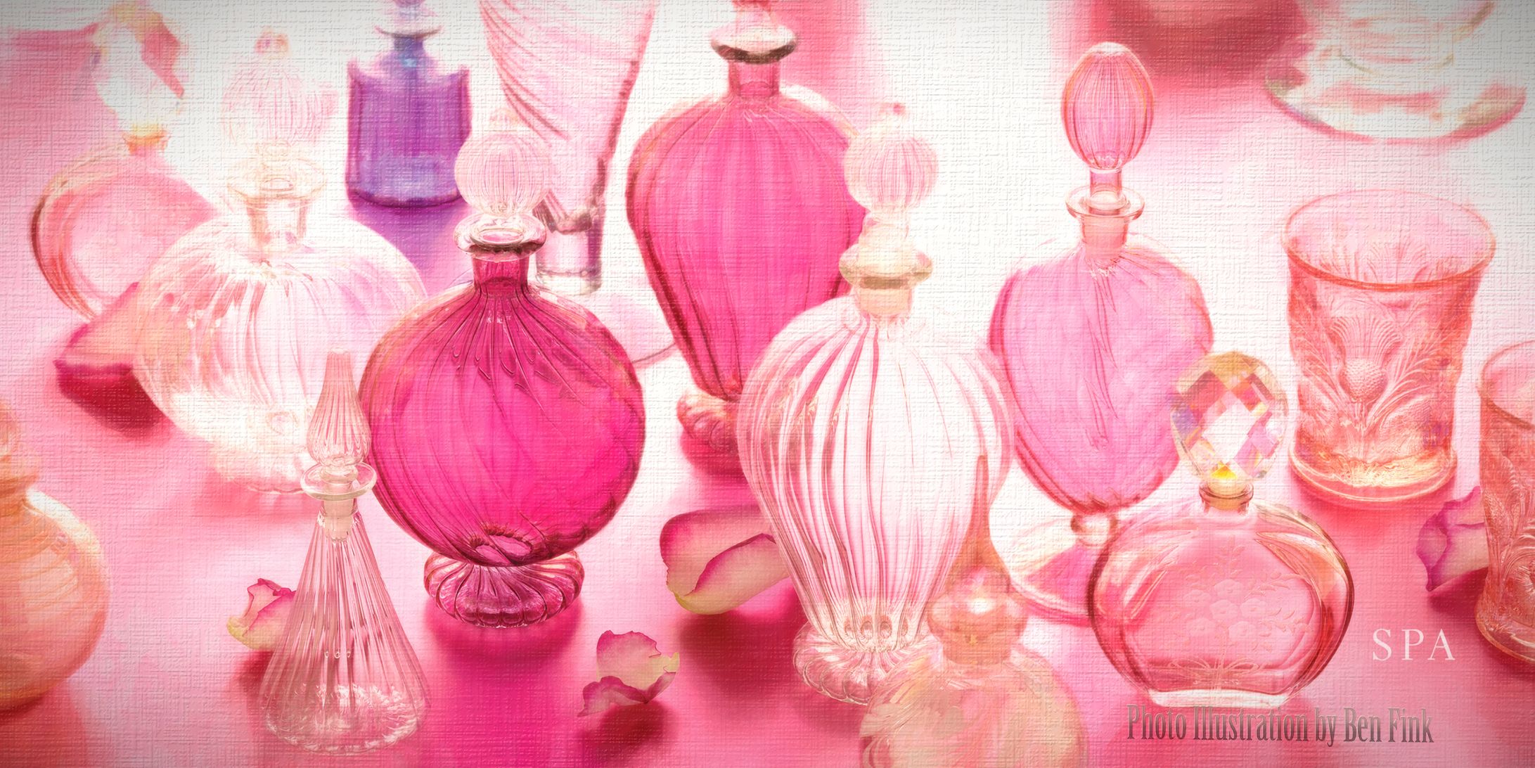 Pink glass campaign for Ritz Carlton 