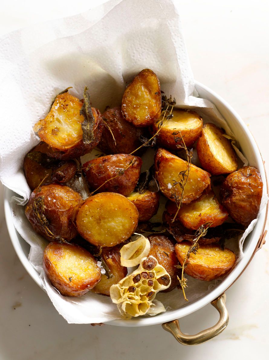 Crispy Creamy Potatoes, Suvir Saran