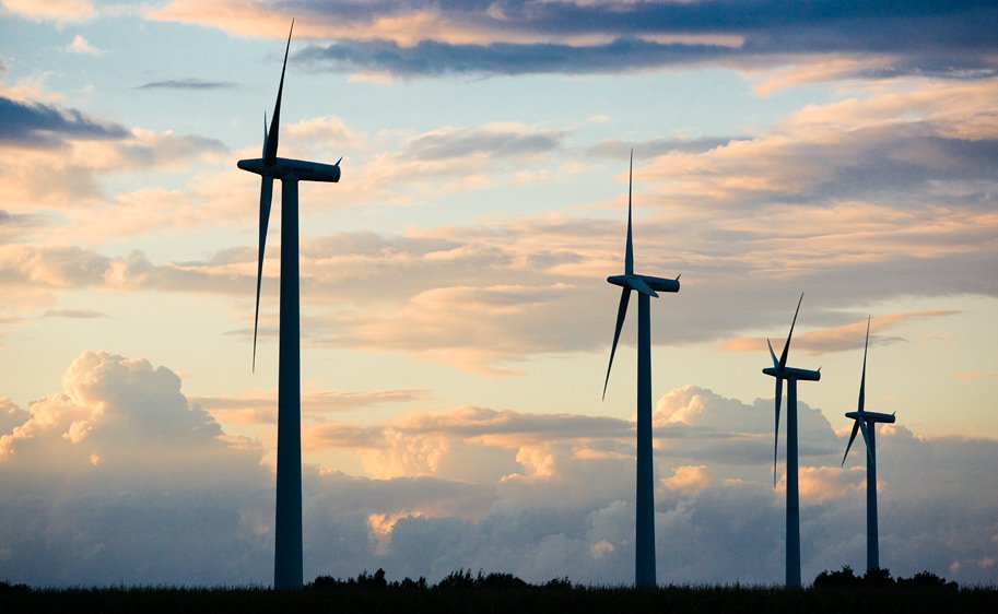 Wind Generators near Bremerhaven Germany
