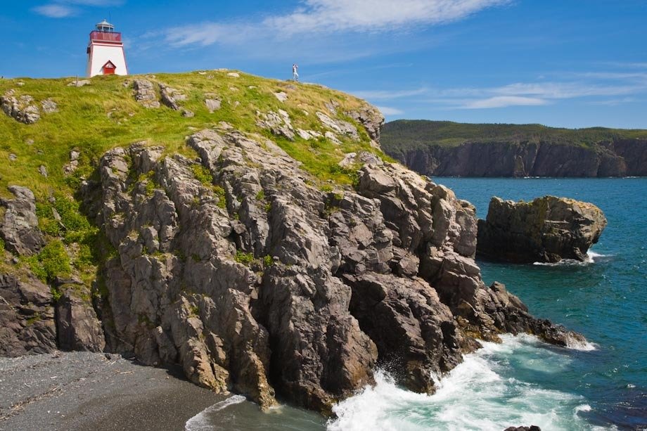 Trinity Lighthouse & photographer.