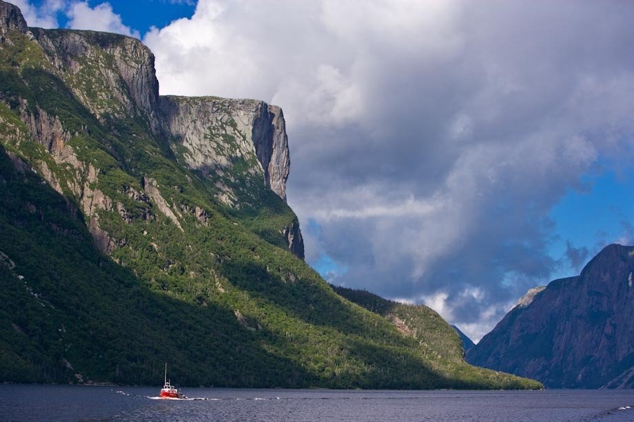 Western Brook Pond, Newfoundland, Canada.