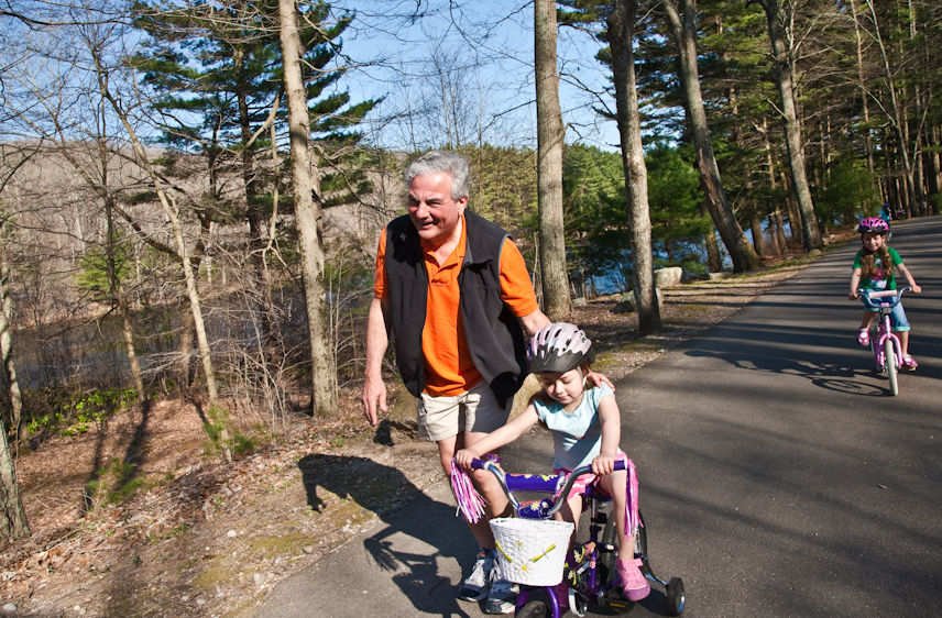 Dan with grandchildren