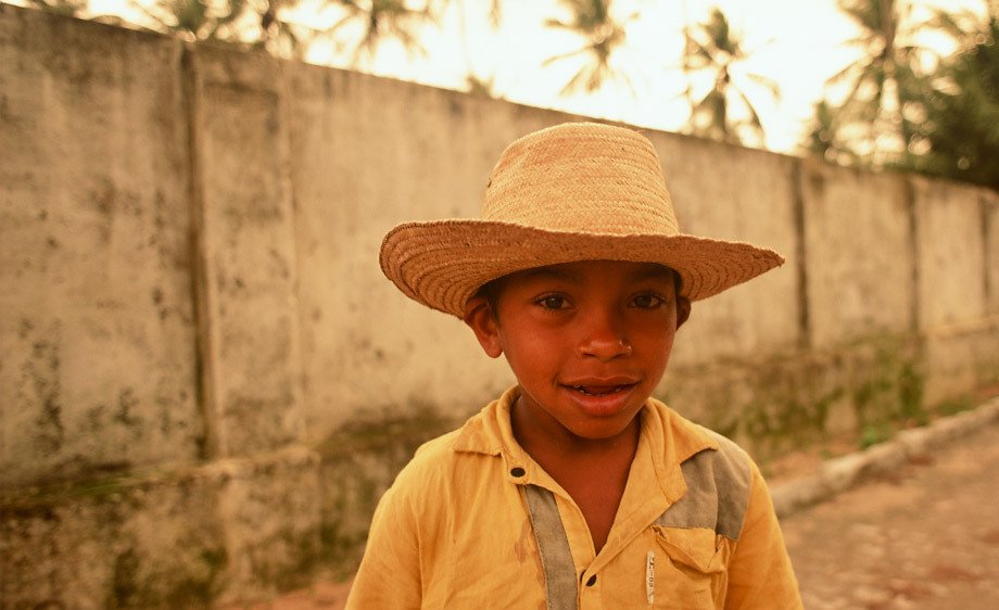 Young Boy w/ Straw Hat, in Brazil
