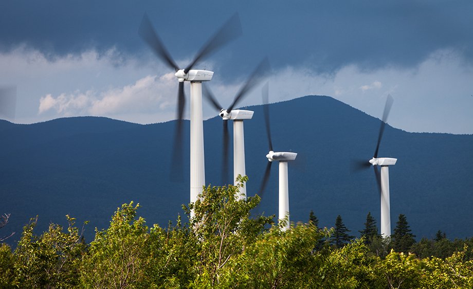 Wind turbines, Vermont