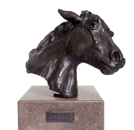 Spooked: bronze; 27"ht. with marble base; $4,950.