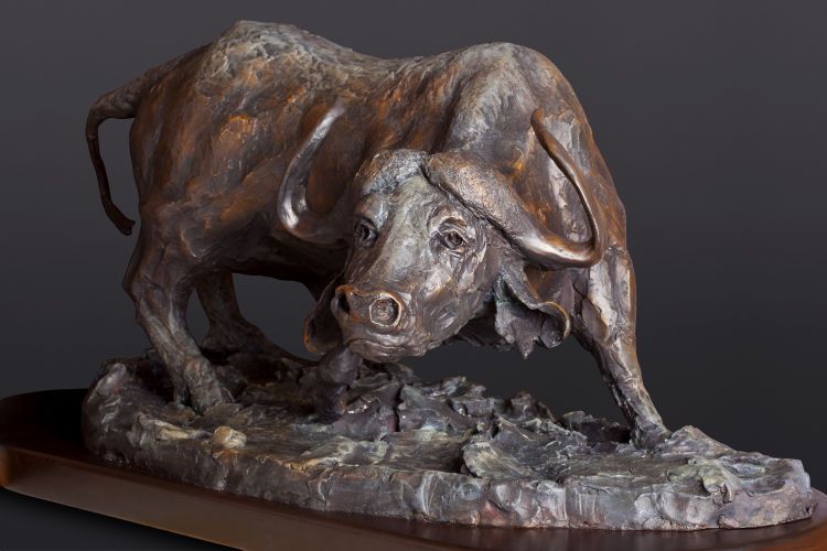 Black Death, bronze, 36" wide.  Commission.