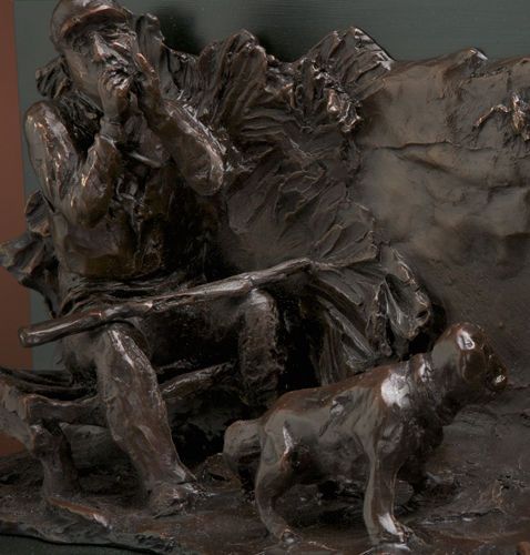 First Call, bronze, edition of 5.