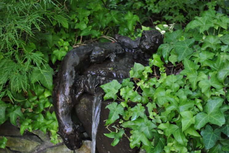 River Otter Fountain; bronze; 24"x25"x30"; $4,500 with fittings.