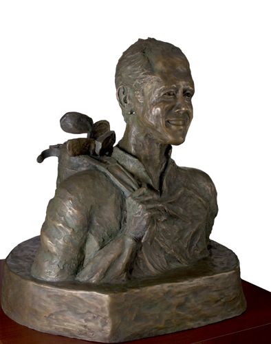 George Hibbs; life-size bronze; commission.