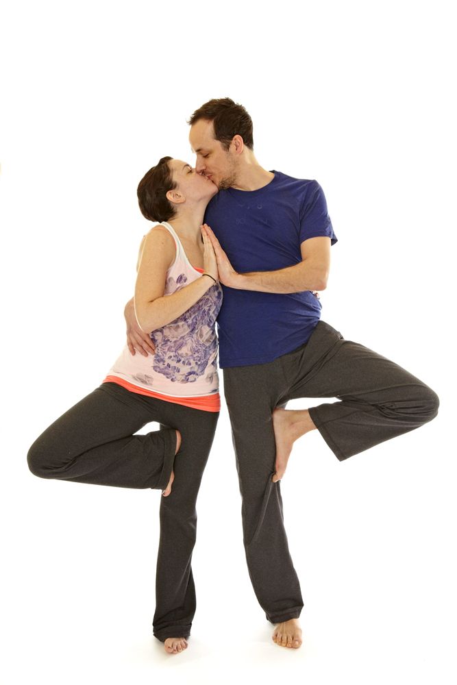 Partner tree Pose on White